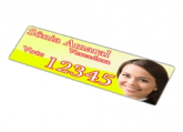 Adesivo retangular para carro 1.000 unidades